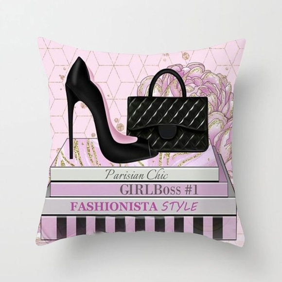 Other - New Fashionista Girl Boss Throw Pillow Cover